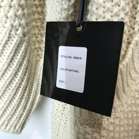 Cliché Couture Cowl Neck Turtleneck Sweater Lg - Picture 5 of 8